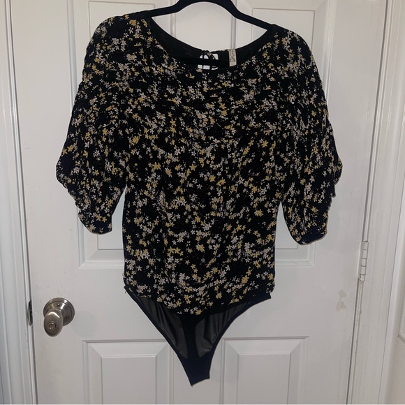 LIKE NEW! Free People Intimately floral body suit - Picture 2 of 14